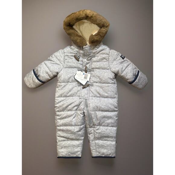 Oshkosh B'gosh Pram Suit With Flip Booties Snowsuit Coat 3-6 Months NWT Winter - Picture 1 of 8